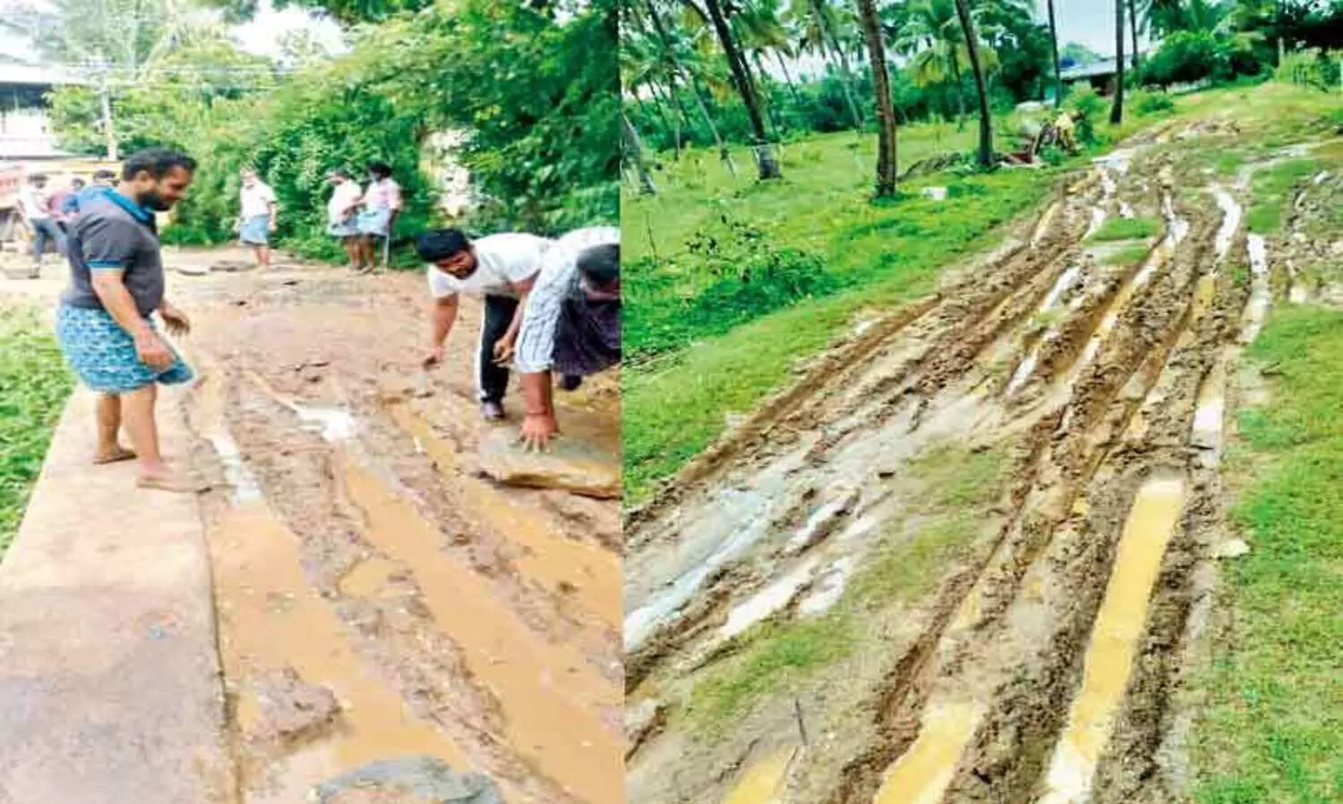 പു​തു​ന​ഗ​ര​ത്ത്​ ഗ്രാ​മീ​ണ റോ​ഡു​ക​ൾ ത​ക​ർ​ന്നു