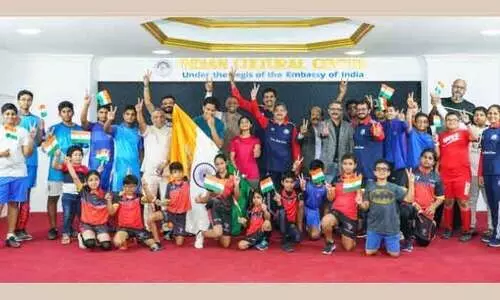 ഇന്ത്യൻ ഒളിമ്പിക്​ ടീമിന്​ ആശംസയുമായി ഐ.എസ്​.സി