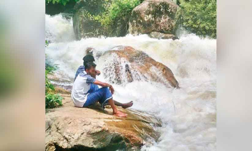 നിയന്ത്രണമില്ല; തെന്മലയിൽ വെള്ളച്ചാട്ടം കാണാൻ ആളുകളുടെ ഒഴുക്ക്