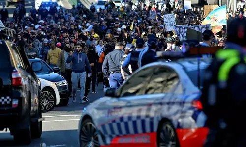 സ്വാതന്ത്ര്യം നശിപ്പിക്കരുത്​; ലോക്​ഡൗണിനെതിരെ ആസ്​ട്രേലിയയിൽ കൂറ്റൻ പ്രതിഷേധം