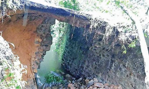 മലക്കപ്പാറക്കടുത്ത്​ പാലം തകർന്നു; അന്തർസംസ്ഥാന ഗതാഗതം മുടങ്ങി