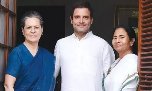 ബി.ജെ.പിക്കെതിരെ കോൺഗ്രസും തൃണമൂലും കൈ കോർക്കുന്നു, പരസ്​പരം ട്വീറ്റ്​ പങ്കിട്ടു