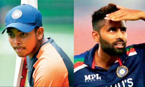 ഇംഗ്ലണ്ട്​ ടെസ്​റ്റ്​: പൃഥ്വിയും സൂര്യകുമാറും ടീമിൽ