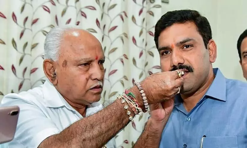 B Y Vijayendra and yediyurappa B Y Vijayendra and yediyurappa