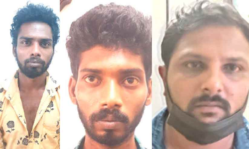 വയോധികയുടെ സ്വർണവും പണവും കവർന്ന പ്രതികൾ അറസ്റ്റിൽ വയോധികയുടെ സ്വർണവും പണവും കവർന്ന പ്രതികൾ അറസ്റ്റിൽ