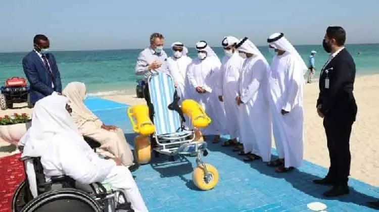 നിശ്ചയദാർഢ്യ വിഭാഗത്തിന്​ കടലാസ്വദിക്കാൻ വീൽചെയർ സൗകര്യം