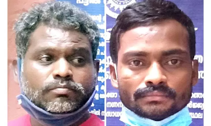 അഗളി സ്വദേശി ക്വാറിയിൽ കൊല്ലപ്പെട്ട സംഭവം: രണ്ടു പേർ അറസ്റ്റിൽ അഗളി സ്വദേശി ക്വാറിയിൽ കൊല്ലപ്പെട്ട സംഭവം: രണ്ടു പേർ അറസ്റ്റിൽ