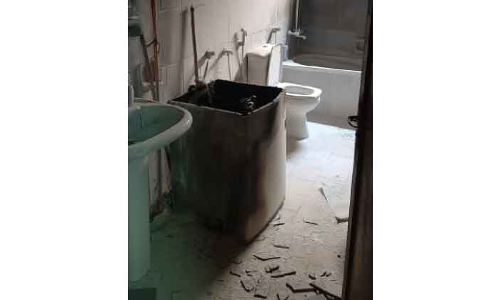 വാഷിങ്​ മെഷീൻ പൊട്ടിത്തെറിച്ചു; കെട്ടിടത്തിൽ തീപിടിത്തം