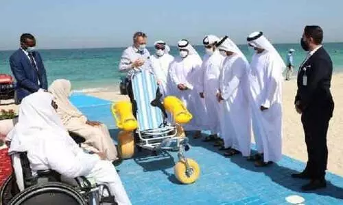 നിശ്ചയദാർഢ്യ വിഭാഗത്തിന്​ കടലാസ്വദിക്കാൻ വീൽചെയർ സൗകര്യം