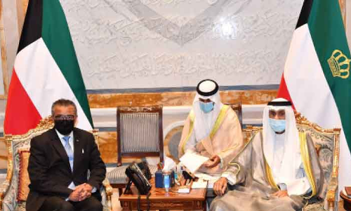 ലോകാരോ​ഗ്യ സംഘടന മേധാവി കുവൈത്ത്​ അമീറിനെ സന്ദർശിച്ചു