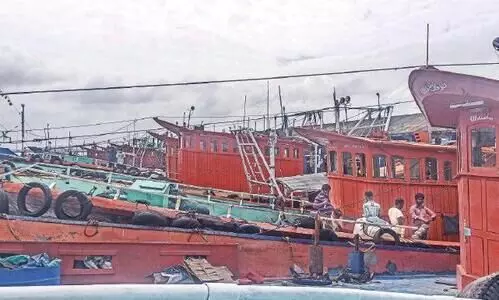 വിദൂര പ്രത്യാശയുടെ നേരിയ വെട്ടത്തിൽ മത്സ്യത്തൊഴിലാളികൾ കടലിലേക്ക്