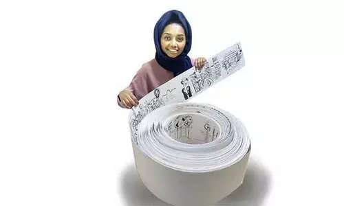 ഗിന്നസിൽ കൂടുകൂട്ടി റോഷ്നയുടെ കാർട്ടൂൺ സ്ട്രിപ്പ് ഗിന്നസിൽ കൂടുകൂട്ടി റോഷ്നയുടെ കാർട്ടൂൺ സ്ട്രിപ്പ്