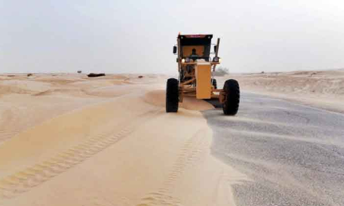 റോഡിൽ മണൽകൂന​: ദോഫാറിലേക്കുള്ള യാത്രികർ ജാഗ്രത പാലിക്കണം