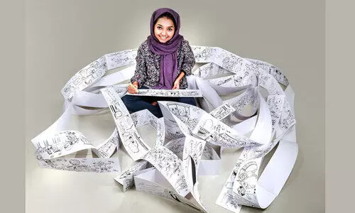 കാ​ർ​ട്ടൂ​ൺ ര​ച​ന​യി​ൽ ഗി​ന്ന​സ്​ റെ​ക്കോ​ഡു​മാ​യി റോഷ്​ന