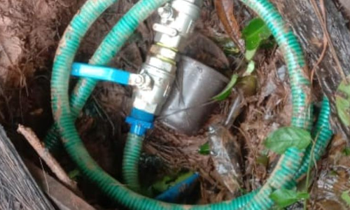 കാന്തലാട് മലയിൽ കുടിവെള്ളവിതരണ പൈപ്പ് ലൈൻ ഉഷ സ്കൂൾ തടഞ്ഞതായി പരാതി