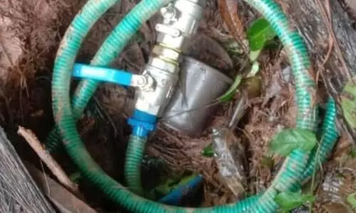 കാന്തലാട് മലയിൽ കുടിവെള്ളവിതരണ പൈപ്പ് ലൈൻ ഉഷ സ്കൂൾ തടഞ്ഞതായി പരാതി