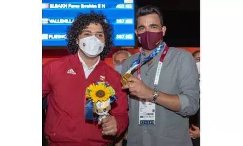 ഒളിമ്പിക്​ നഗരിയിൽ ആദ്യമായി ദേശീയഗാനം