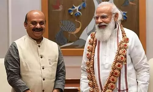 Basavaraj bommai and Narendra Modi