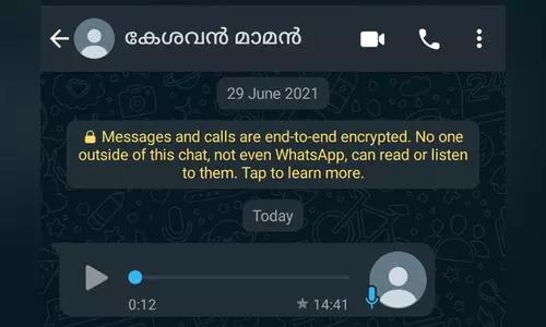 ആ വാട്​സാപ്പ്​ ശബ്​ദസന്ദേശം വ്യാജമാണ്​; നിയമ നടപടി സ്വീകരിച്ചെന്ന്​  മന്ത്രി വീണാ ജോര്‍ജ്