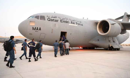 തുർക്കിയിലേക്ക്​ ഖത്തറി​െൻറ രക്ഷാസേന