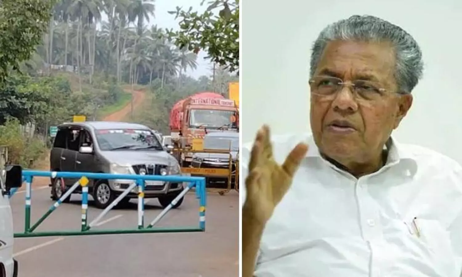 Karnataka border pinarayi vijayan