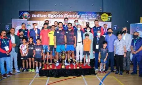 ഐ.എസ്​.സി ബാഡ്​മിൻറൺ: സിംഗ്​ൾസിൽ അർജുൻ, ഡബ്​ൾസിൽ അജ്​മൽ അലി-ഫിലിപ്​ സഖ്യം ജേതാക്കൾ