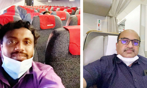 ആശ്വാസ വിമാനത്തിൽ അവരെത്തി