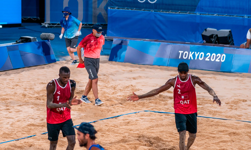 ഒളിമ്പിക്​സ്​ ബീച്ച്​ വോളി: ഖത്തർ സെമിയിൽ കീഴടങ്ങി