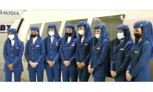 എ​ല്ലാ മേ​ഖ​ല​ക​ളി​ലും സ്​​ത്രീ മു​ന്നേ​റ്റം: ആ​കാ​ശ യാ​ന​ങ്ങ​ളി​ലെ പ​രി​ചാ​ര​ക​രാ​യും സൗ​ദി യു​വ​തി​ക​ൾ