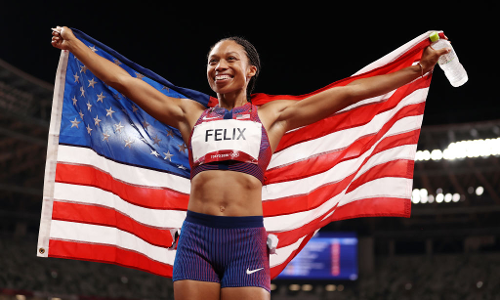 എന്നാൽ പിന്നെ ഇതൊരു രാജ്യമാക്കിക്കൂടേ; ഒളിമ്പിക്​സിൽ 11ാം മെഡലുമായി അല്ലിസൺ ഫെലിക്​സ്