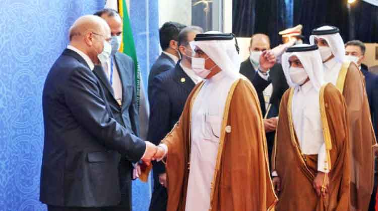 ഇറാൻ പ്രസിഡൻറി‍െൻറ​ സ്ഥാനാരോഹണത്തിൽ ഖത്തർ പ്രതിനിധി സഘം