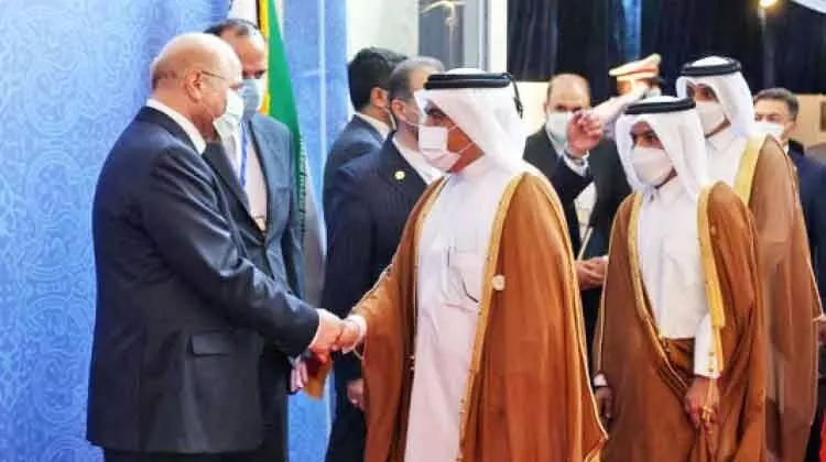 ഇറാൻ പ്രസിഡൻറി‍െൻറ​ സ്ഥാനാരോഹണത്തിൽ ഖത്തർ പ്രതിനിധി സഘം