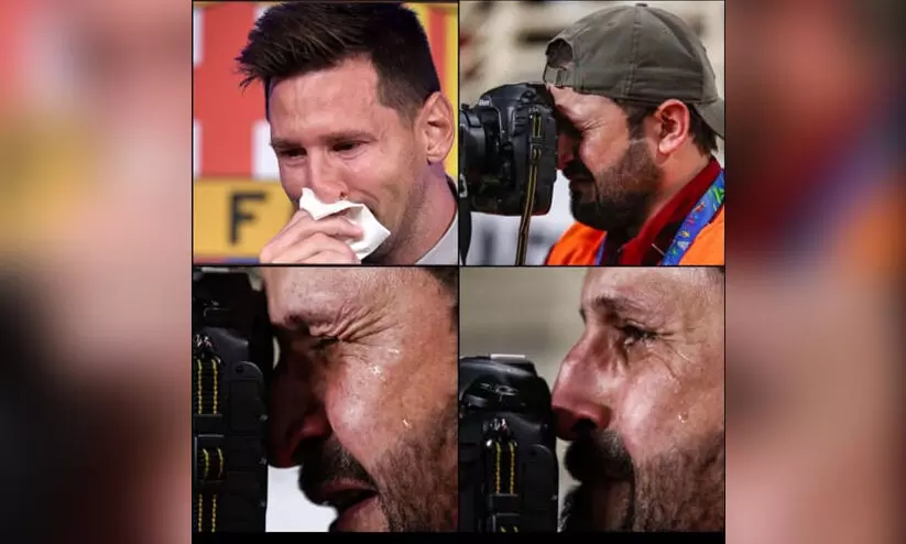 messi photographer cry