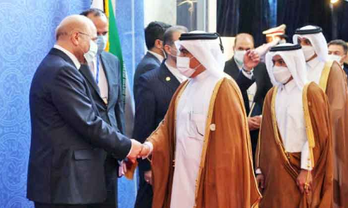 ഇറാൻ പ്രസിഡൻറി‍െൻറ​ സ്ഥാനാരോഹണത്തിൽ ഖത്തർ പ്രതിനിധി സഘം