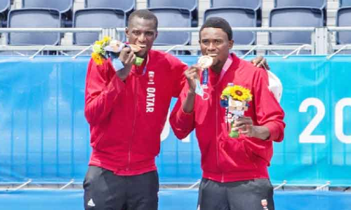 ഒളിമ്പിക്​സിൽ ഖത്തറിൻെറ വെങ്കല സ്​മാഷ്​