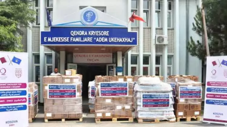 കൊസോവോക്ക്​ മരുന്നും വെള്ളവുമായി ഖത്തർ ചാരിറ്റി
