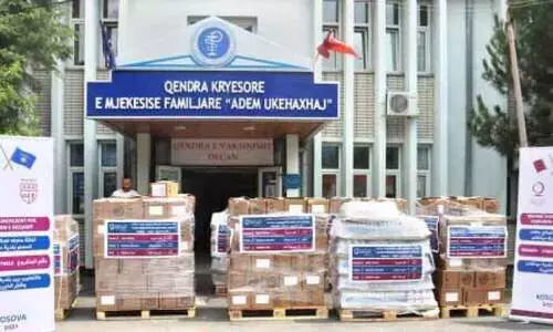 കൊസോവോക്ക്​ മരുന്നും വെള്ളവുമായി ഖത്തർ ചാരിറ്റി