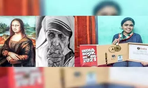 മോണാലിസയെ പകർത്തിയ കൊച്ചുമിടുക്കി ബുക്ക്​ ഓഫ്​ റെക്കോഡ്​ഡിൽ