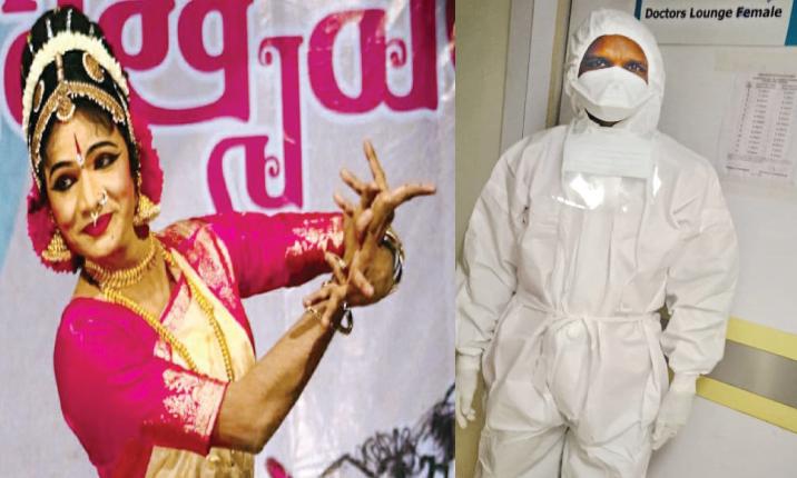 ആടയാഭരണങ്ങളില്ല; പി.പി.ഇ കിറ്റ് ധരിച്ച് അനിൽ വെട്ടിക്കാട്ടിരി ആടയാഭരണങ്ങളില്ല; പി.പി.ഇ കിറ്റ് ധരിച്ച് അനിൽ വെട്ടിക്കാട്ടിരി