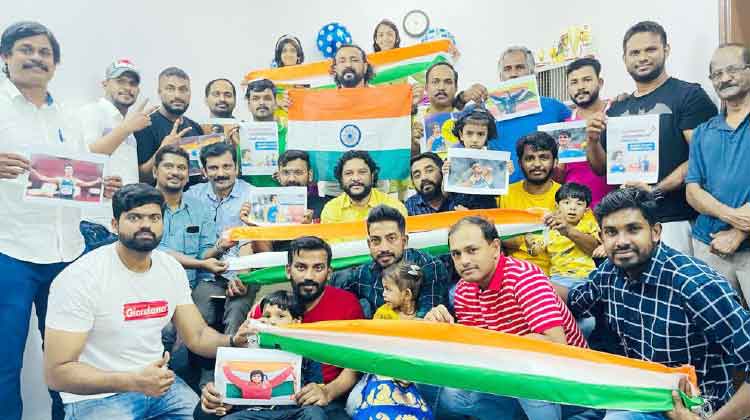 നീരജ് ചോപ്രയുടെ സുവർണ നേട്ടത്തിൽ റിയാദിൽ വിജയാഹ്ലാദം നീരജ് ചോപ്രയുടെ സുവർണ നേട്ടത്തിൽ റിയാദിൽ വിജയാഹ്ലാദം