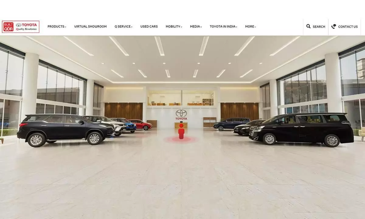 Toyota Kirloskar Motor has launched a virtual showroom Toyota Kirloskar Motor has launched a virtual showroom