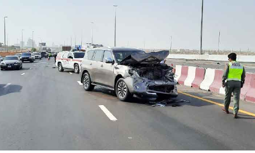 മൂന്ന്​ വാഹനാപകടങ്ങളിൽ ആറു​പേർക്ക്​ പരിക്ക്​