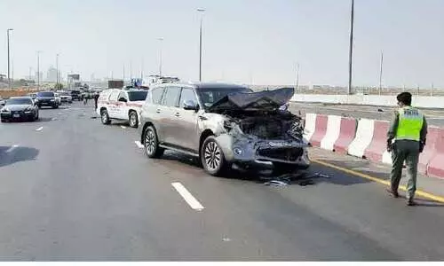 മൂന്ന്​ വാഹനാപകടങ്ങളിൽ ആറു​പേർക്ക്​ പരിക്ക്​