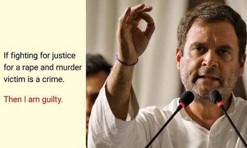 നീതിക്ക്​ വേണ്ടി പോരാടുന്നത്​ കുറ്റമെങ്കിൽ ഞാൻ കുറ്റവാളിയാണ് -രാഹുൽ ഗാന്ധി​