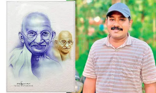 തുള്ളിനീലവും കാപ്പിപ്പൊടിയുമുണ്ടെങ്കിൽ ഫൈസൽ മുഹമ്മദ്​ വരക്കും