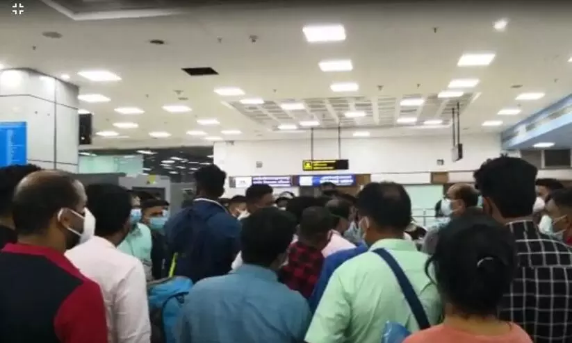 calicut airport covid test