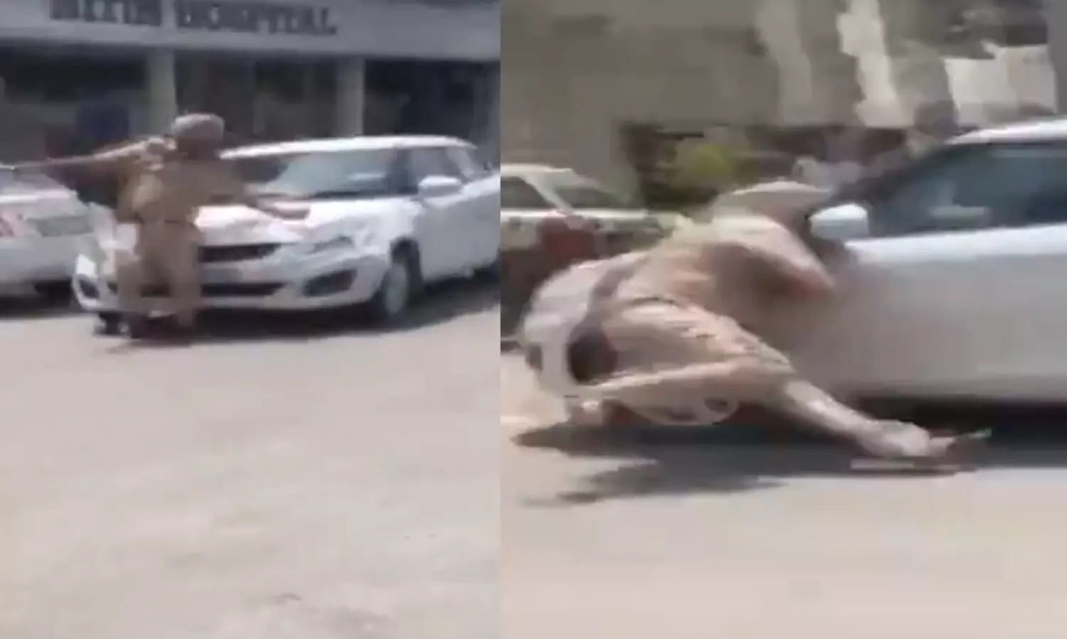 police man dragged by car 14821