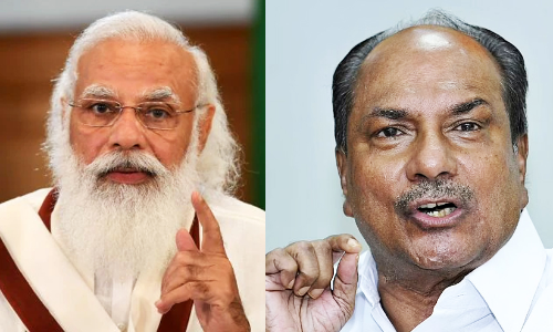 AK Antony, narendra modi