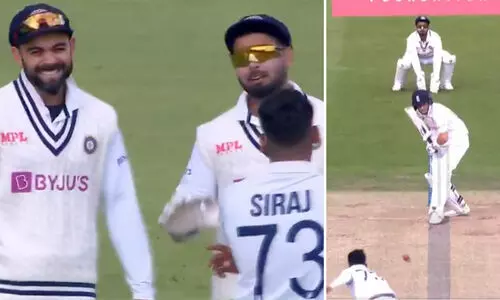 റിവ്യൂ എടുക്കരുതെന്നപേക്ഷിച്ച്​​ പന്ത്​, ചിരിച്ചു തള്ളി കോഹ്​ലി, ഒടുവിൽ സംഭവിച്ചത്​...; വിഡിയോ വൈറൽ