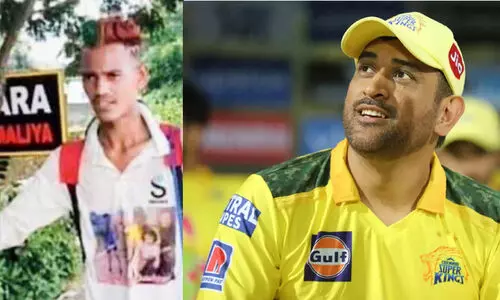 ആരാധന മൂത്ത് ധോണിയെ കാണാൻ​ 18കാരൻ നടന്നത്​ 1400 കിലോമീറ്റർ; ഒടുവിൽ സംഭവിച്ചത്​..!